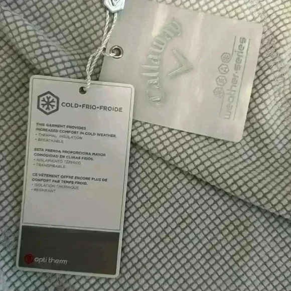 Callaway Opti Series Thermal Insulation Cold Series Full Zip Up Sweater Size M - Picture 9 of 10